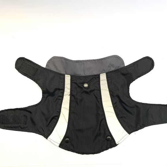 Top Paw Dog 2 in 1 Coat Sweater Vest Small Black Grey Fleece Reflective Winter - Picture 5 of 10
